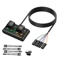 Case Accessories External PC/ATX Switch with RGB LED & HDD Activity Light - 2... picture
