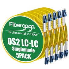 5 PCS 0.5m 1.6ft OS2 LC To LC Fiber Patch Cable Duplex Singlemode 9/125m picture
