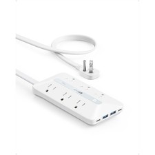 Anker A91F2111 10-Outlet Surge Protector, White picture
