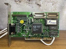 S3 Trio64V2+ P1A3BF PCI Video Card SP765 Siemens DRAM HYB514171BJ-60 #6 EL picture