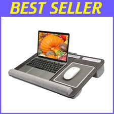 Eco-Friendly Portable Lap Desk with Built-In Cushion & Wrist Support for Laptops picture