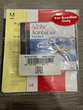 New Sealed Never Used Adobe Acrobat 6.0 Standard Windows PC CD w/ Serial Number picture