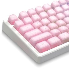 XVX Translucent Pink Keycaps Double Shot PBT MDA Profile 132 Keys Caps picture