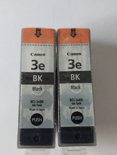2 - CANON 3e BLACK Ink Tank Cartridge NEW-SEALED Genuine Canon Printer Toner picture