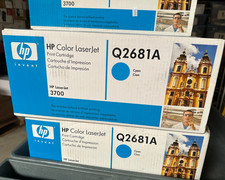 Genuine HP Invent Color LaserJet 3700 Cyan Print Cartridge Q2681A picture