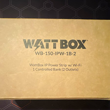 WattBox WB-150-IPW-1B-2 Wi-Fi IP Rack Mount Power Strip, 2 Outlets picture