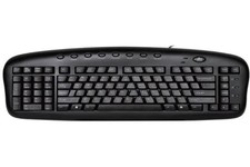 Ergonomic Left Handed Keyboard for Business / Accounting - 8 Multimedia Hotke... picture