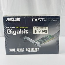 ASUS NX1101 PCI Adapter Gigabit Wake-On-LAN RJ-45 Connector Retro New Sealed picture