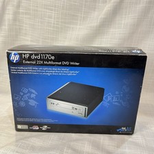 HP dvd1170e External Multiformat DVD CD RW Writer UNTESTED Lightscribe *Read* picture