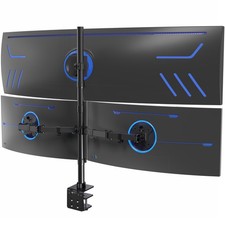VIVO Triple Computer Monitor Desk Mount, 1 Ultrawide to 49