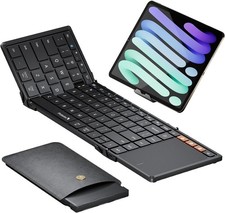 ProtoArc XK01 TP Folding Portable Keyboard FulL Foldable Keyboard w Touchpad NEW picture