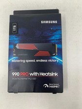 Samsung 990 PRO 1TB SSD with Heatsink PCIe 4.0 NVMe M.2 MZ-V9P1T0CW New Sealed picture
