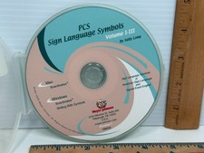 PCS Sign Language Symbols Vol 1 2 3 Writing Boardmaker Disc ONLY Mayer-Johnson picture