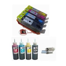 4 Combo Compatible pack Pre-filled Refillable ink cartridge HP 920XL 4x100ml ink picture