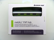 New IOGEAR met(AL) P4P Hub, 4-Port USB 3.0 Powered Hub w/ Aluminum Chassis picture