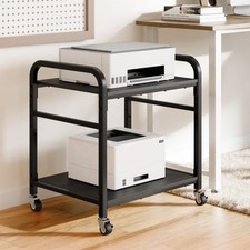 2 Tier Under Desk Printer Stand with Storage, 22