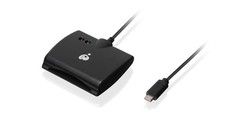 IOGEAR USB C CAC Reader TAA Compliant Fast Smart Card Reader for Secure Access picture