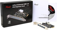 Rosewill model RC-508 4-Port USB 3.0 PCI Express Card New Sealed picture