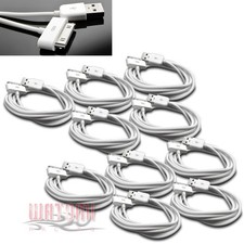 10X 6FT USB 30PIN WHITE CABLE DATA CHARGER FOR GALAXY TAB 7.0 PLUS 8.9 10.1 picture