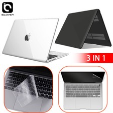 Rubberized Hard Case Shell +Keyboard Cover+ Screen Film For MacBook Air Pro 13