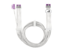 ASUS ROG Equalizer White Edition 12V-2x6 PCIe Cable, ATX 3.1, PCIe 5.1, 750mm picture