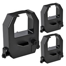 3 Pack Amano Time Clock Ribbon Replacement for PIX/TCX All Models Black Ink picture