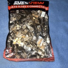 100-Pack Cat 6 Pass Through RJ45 Connectors Ethernet Cable Connector FTP Shie... picture