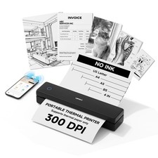 HPRT MT610 Pro Inkless Portable Thermal Printer, Black picture