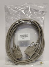 10ft long DB9pin Male- DB9Female Null Modem Serial RS232 Cable/Cord picture