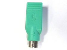 Green USB Female USBF To PS/2 PS2 Male PS2M Converter Adapter For Mouse picture