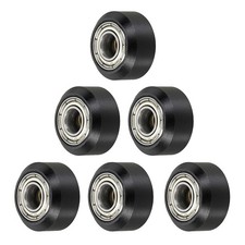 6pcs 3D Printer Wheels Small Slot POM Pulley Wheels Gantry Wheel Black MR105/ picture