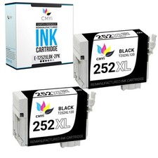 2-Pack CMYi Replacement T252XL Black Ink Cartridge for Epson Workforce WF-7210 picture