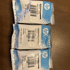 Genuine New HP 63 Tri-Color Ink Cartridge F6U61AN OEM Sealed Bag Lot of 3 picture