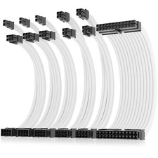 PSU Cable Extension Kit: 24-Pin ATX, 2x8-Pin EPS, 3x8-Pin PCI-E White picture