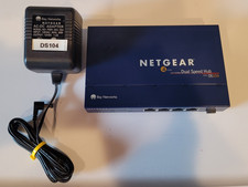 Netgear DS104 Dual Speed 4-Port Hub 10/100, RJ-45, Uplink Button w/Power Adapter picture