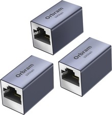 3 Pack UL Listed Ethernet Extender 10Gbps, RJ45 Coupler Adapter for Cat8/Cat7/Ca picture