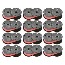 Monroe Calculator P65M Universal Black / Red Ribbon Spools (Pack of 12) picture
