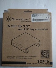 Silverstone SDP10B 5.25in Bay Mounting Bracket for 3.5in HDD & Two 2.5in HDD picture