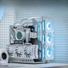 Aluminum Open Frame PC Chassis ATX MATX Support 360 Water Cooling GPU Up  335mm picture