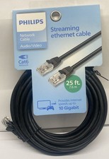 Philips Cat6 25' Ethernet Networking Cable 10 gigabit Streaming Internet Cable picture