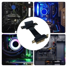 Fast speed PCIe4.0 X1 Risers Cable Metal Shield Design AntiInterference picture