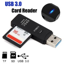 2-in-1 USB 3.0 High Speed Card Reader TF Memory Card Adapter Portable USB picture
