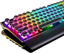 RK ROYAL KLUDGE S108 Typewriter Keyboard, Retro Mechanical Gaming Keyboard Wi... picture