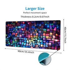 Extra Large High-Definition Colorful Gradient Gaming Mouse Pad with a Non-Slip picture