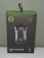 New Sealed Razer DeathAdder Elite Gaming Mouse Black RGB Lighting Optical Sensor picture