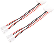 Molex 4-Pin to XH2.54 2-Pin Fan Splitter Adapter – 12V Case Fan Power Cable picture