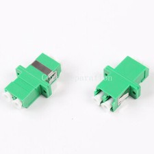 25Pcs LC to LC APC Duplex Fiber Optical Coupler Connector Fiber Flange Adapter picture