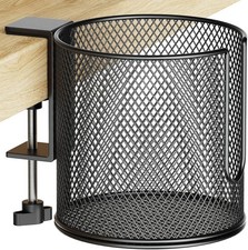 Large Desk Cup Holder, Fully Covered Anti-Spill Clip on Table Cup Holder, Off... picture