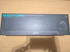 Logitech MX Keys S Combo Wireless Keyboard & Mouse w/ Detachable Palm Rest Black picture