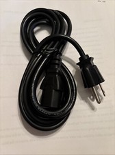 6 Ft Power Cord 18AWG 10 Amp 3 Prong Replacement Cable for Printer TV 6FT picture